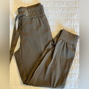 Dynamite Olive Green Joggers with Belt Detail